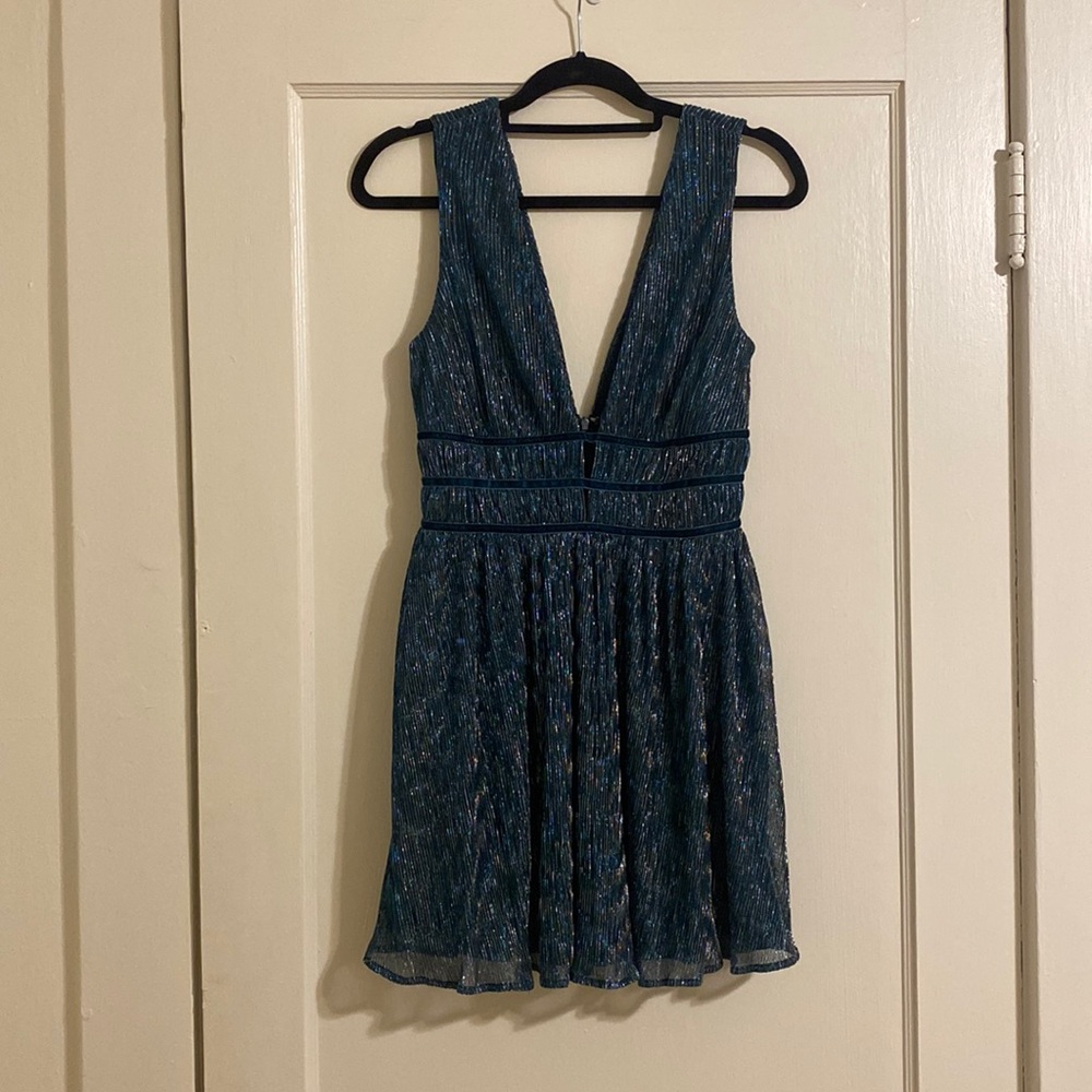 Lulus mini blue sparkle dress